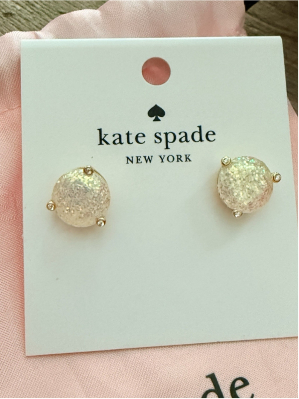 Kate Spade New York Rise and Shine Gumdrop Opal Glitter Earrings